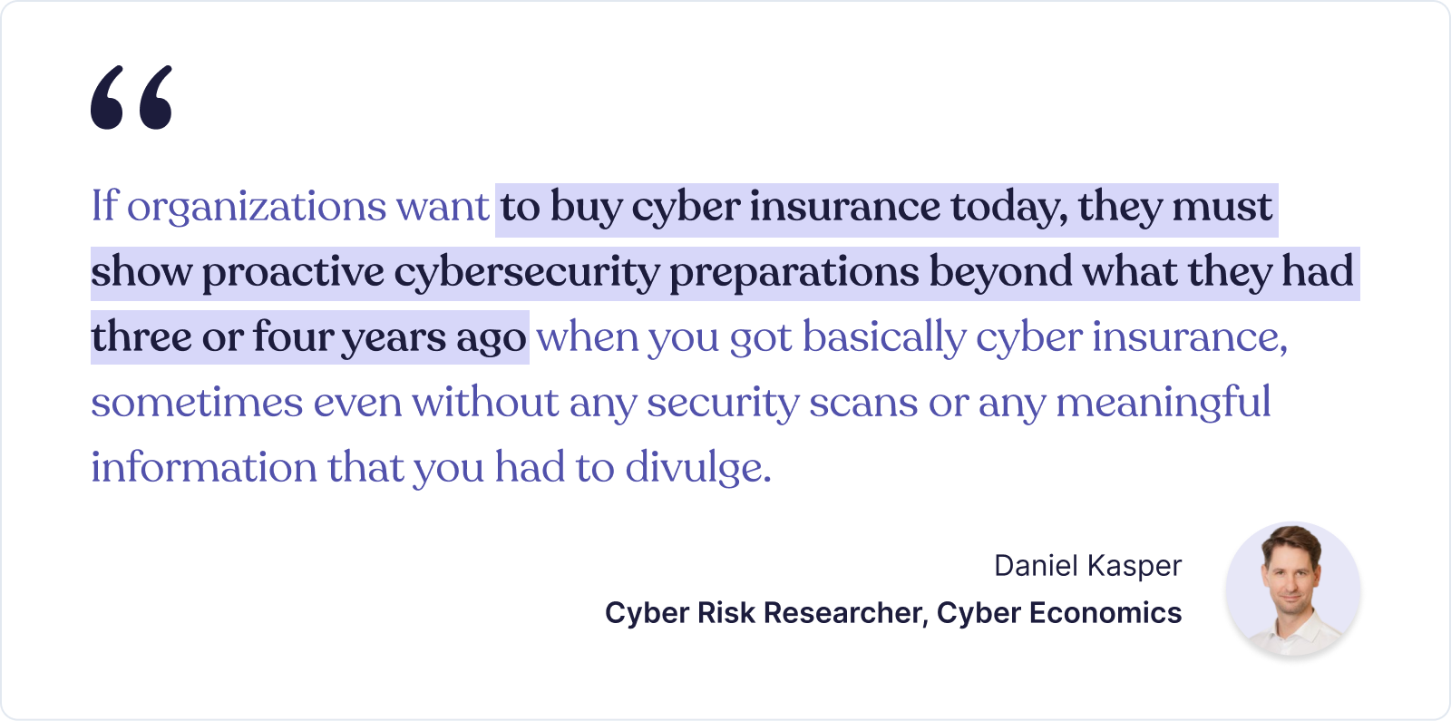Daniel Kasper - cyber economics