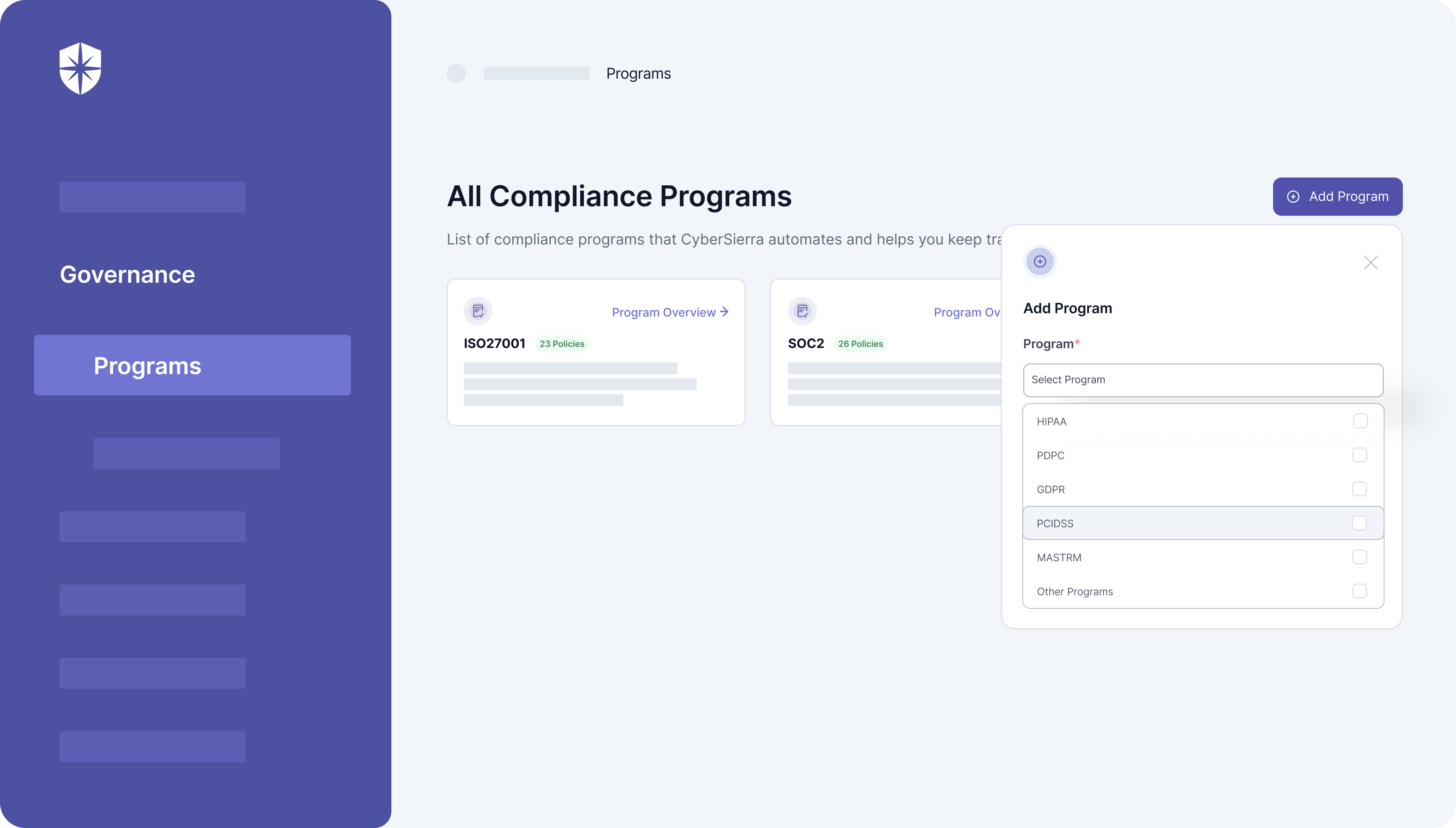 your company’s cyber posture data gets ingested natively into our GRC solution, reducing the entire process of getting standard and custom compliance certifications to a few simple clicks