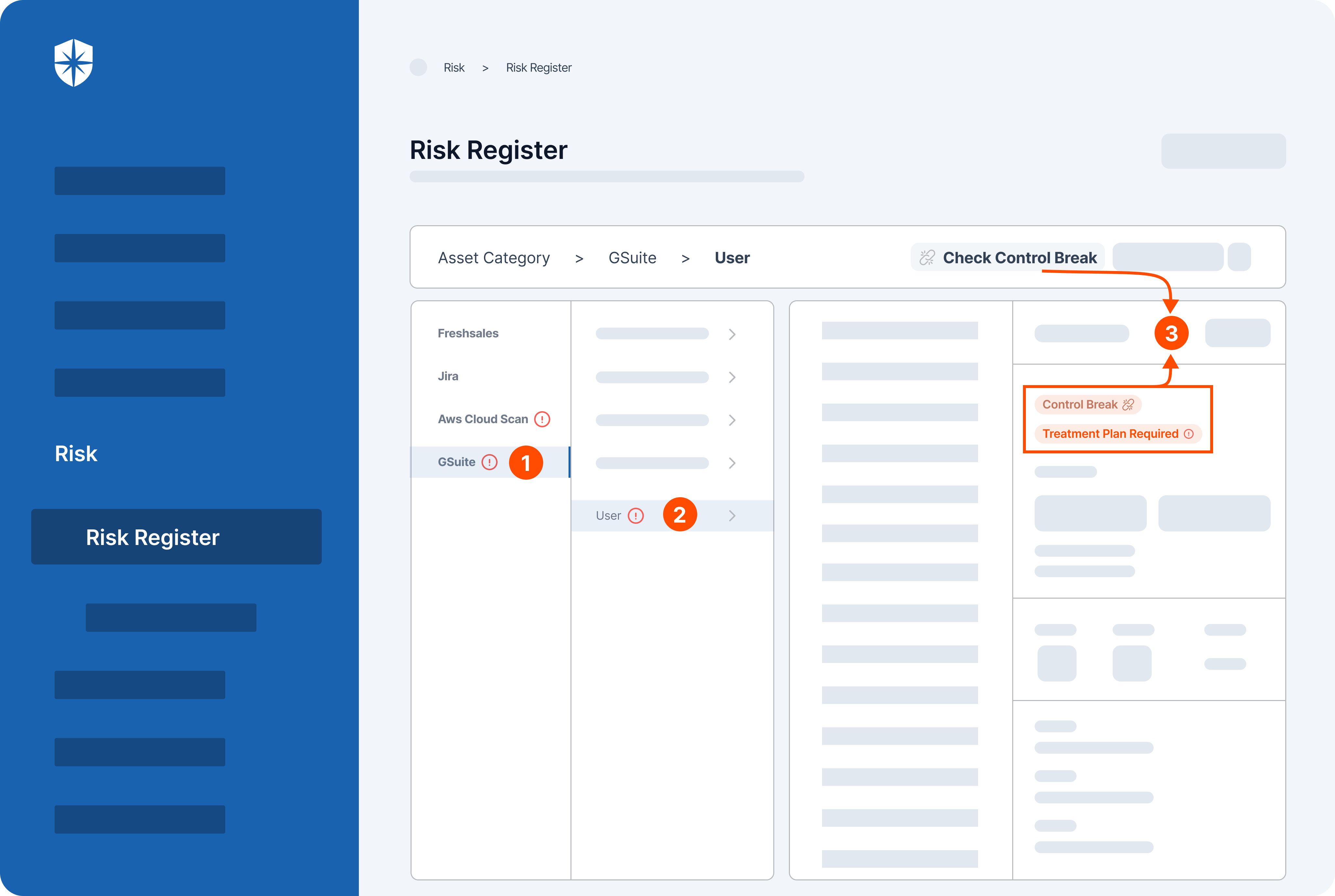Once integrated, it continuously monitor and pulls data into a Risk Register, where misconfigurations and user behaviors that could cause breaches are flagged in real-time