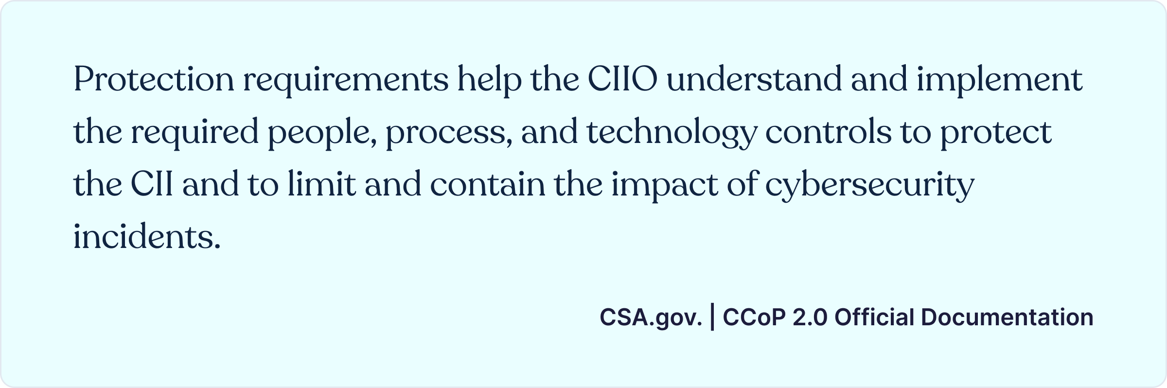 Protection- CSA.gov. CCoP 2.0 Official Documentation 