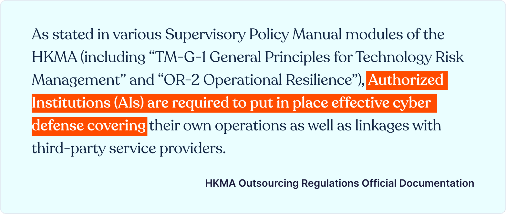 What the HKMA Outsourcing Regulations Entail